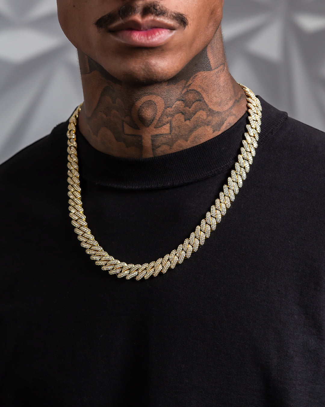 12mm Iced Diamond Cut Miami Cuban Link Chain  in  by Kingices