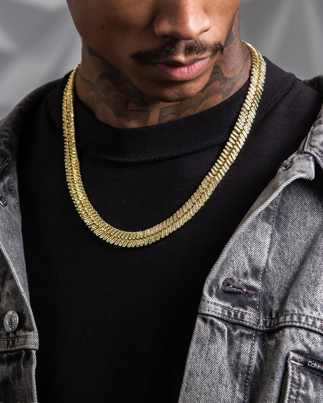 12mm Iced Herringbone Chain  in  by Kingices