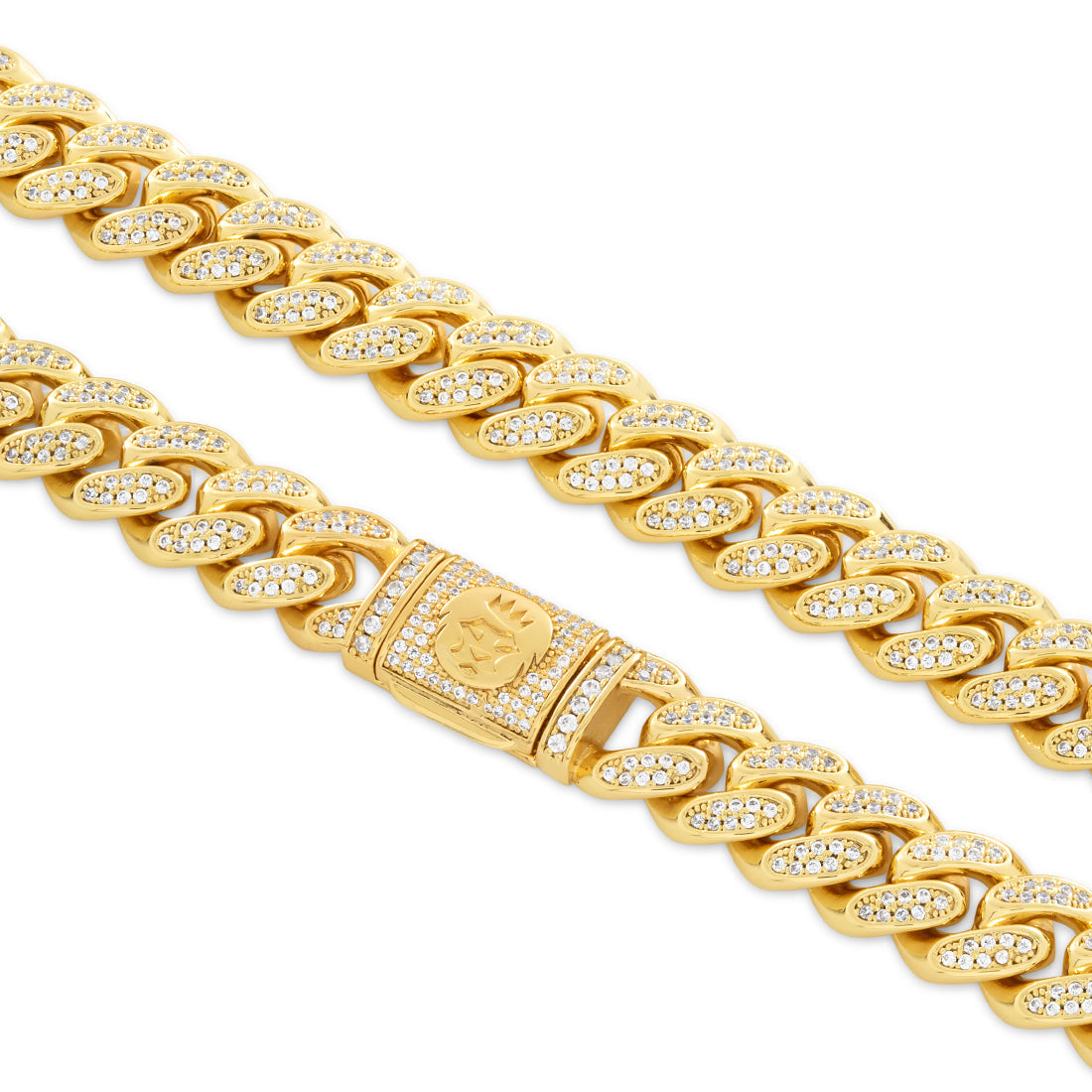12mm Iced Miami Cuban Link Chain  in  by Kingices