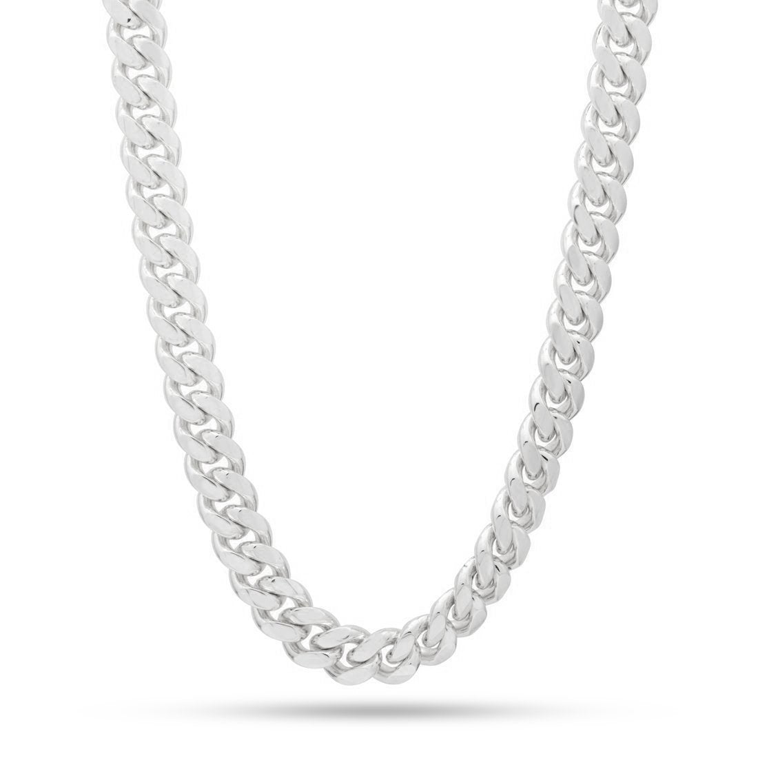 12mm Miami Cuban Link Chain  in  Gold Plated / White Gold / 18" by Kingices
