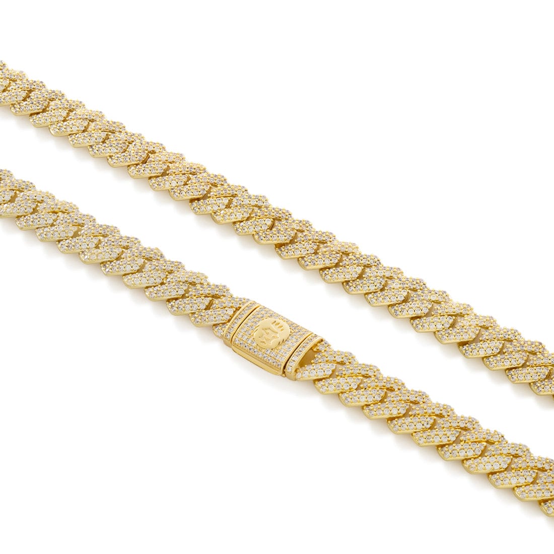 15mm Iced Diamond Cut Miami Cuban Link Chain  in  by Kingices