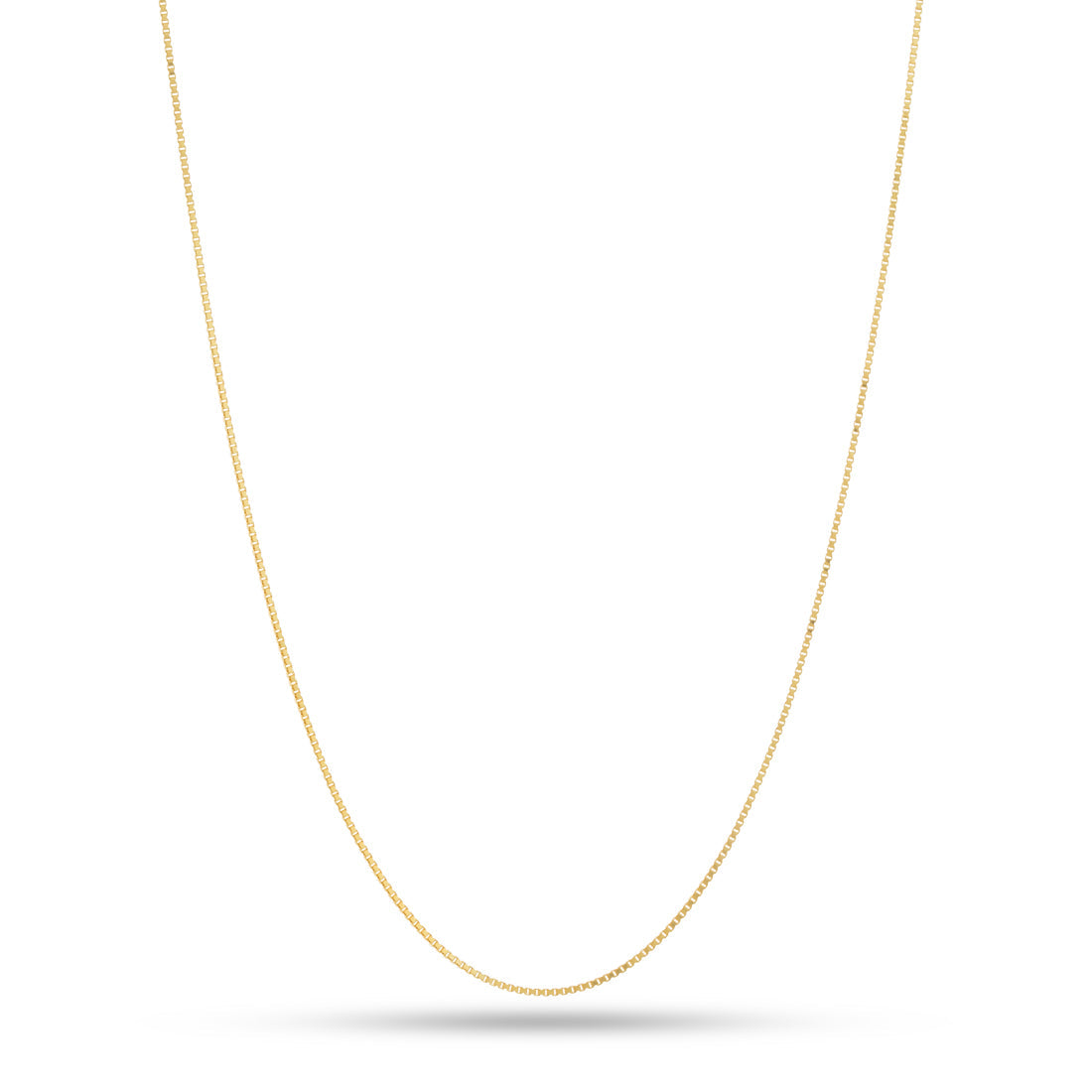 1mm Box Chain  in  Sterling Silver / 14K Vermeil / 16" by Kingices
