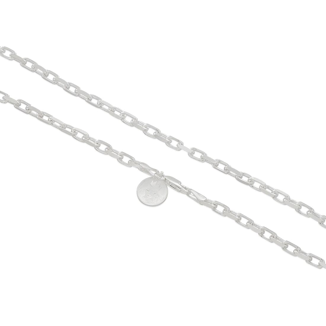 3mm Italian Sterling Silver Anchor Chain  in  22" by Kingices
