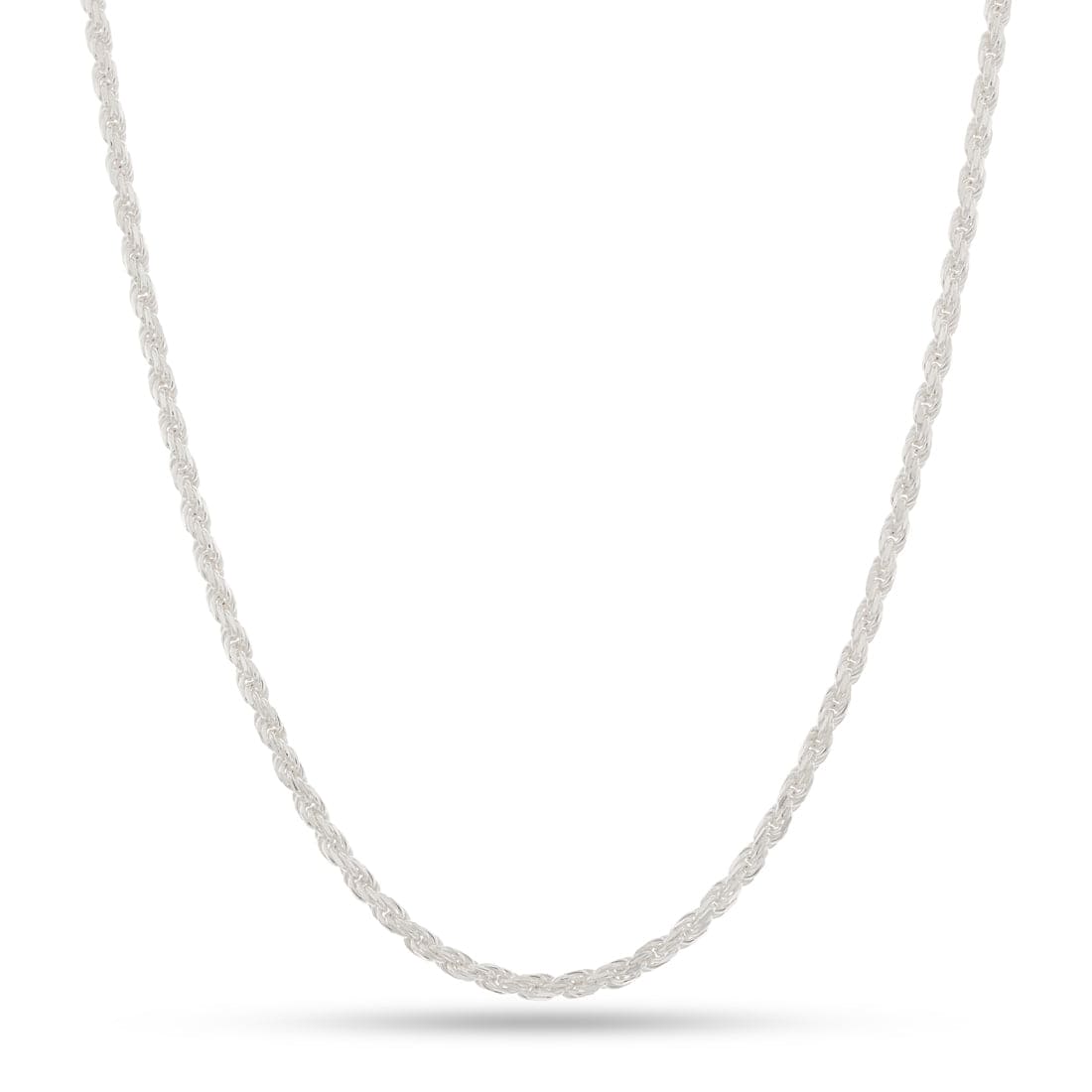3mm Italian Sterling Silver Rope Chain  in  22" by Kingices