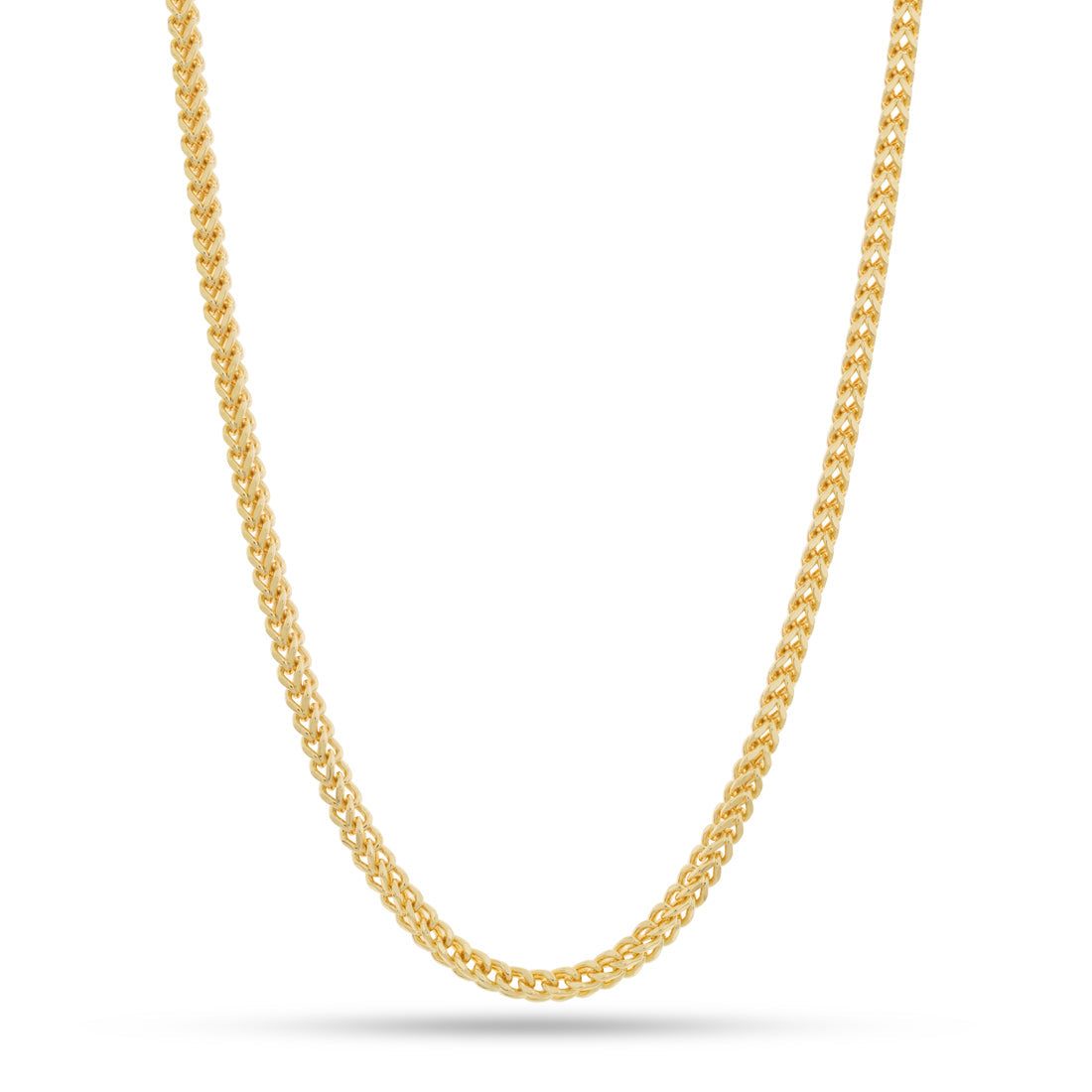 4mm Franco Chain  in  Gold Plated / 14K Gold / 16" by Kingices