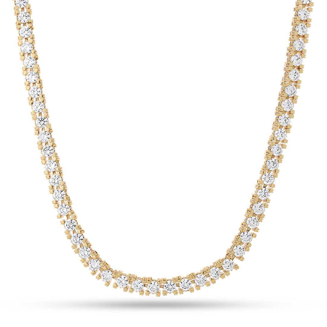 4mm Icy Tennis Chain  in  Gold Plated / 14K Gold / 20" by Kingices