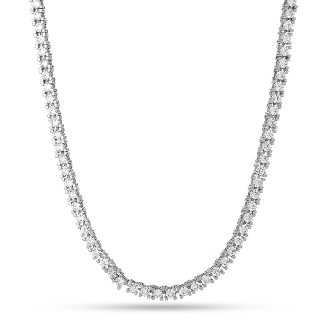 4mm Icy Tennis Chain  in  Gold Plated / White Gold / 20" by Kingices