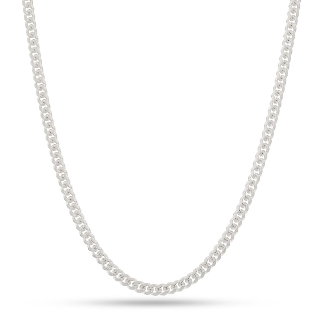 4mm Italian Sterling Silver Miami Cuban Link Chain  in  22" by Kingices
