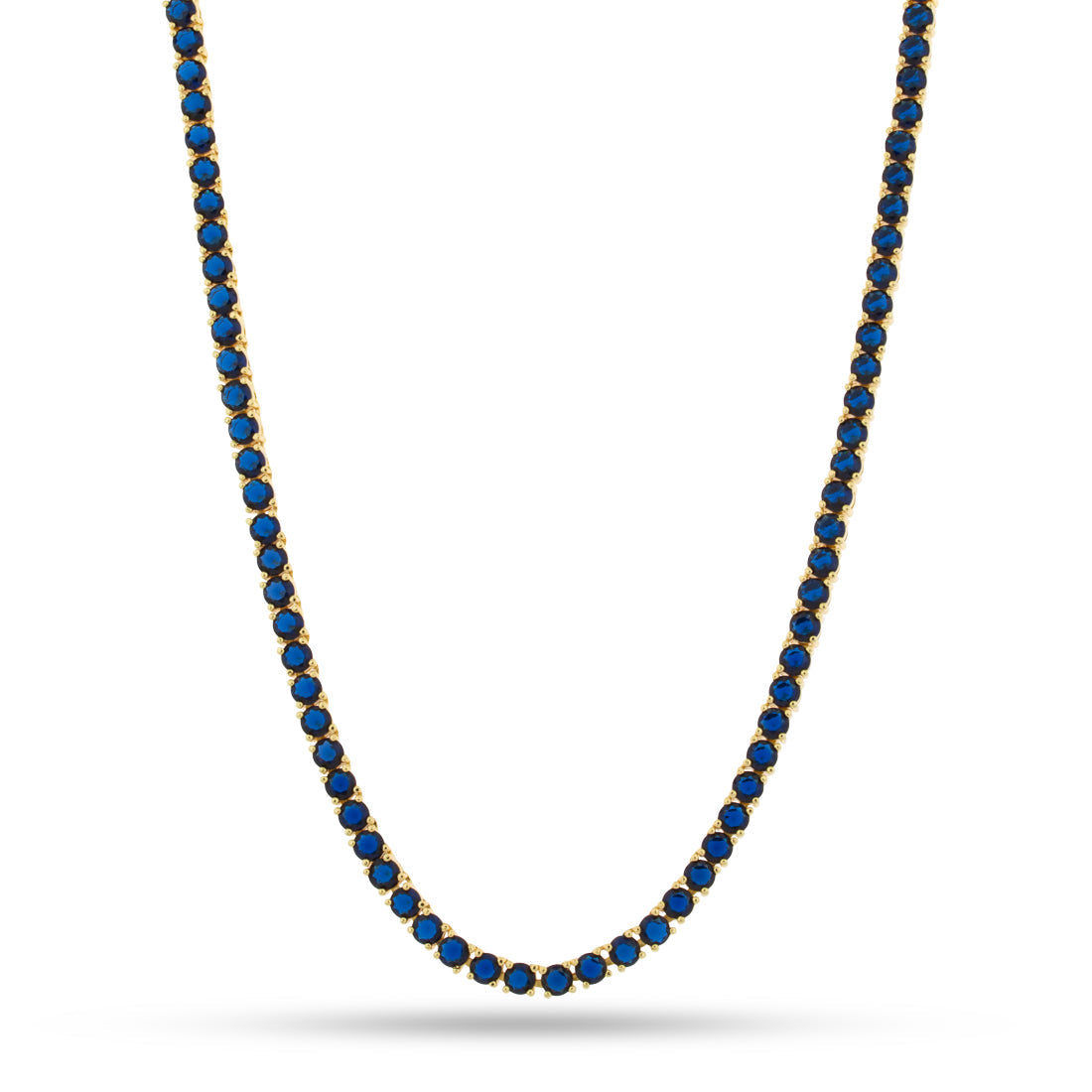 Kingices 4mm Sapphire Tennis Chain in Dodger Blue