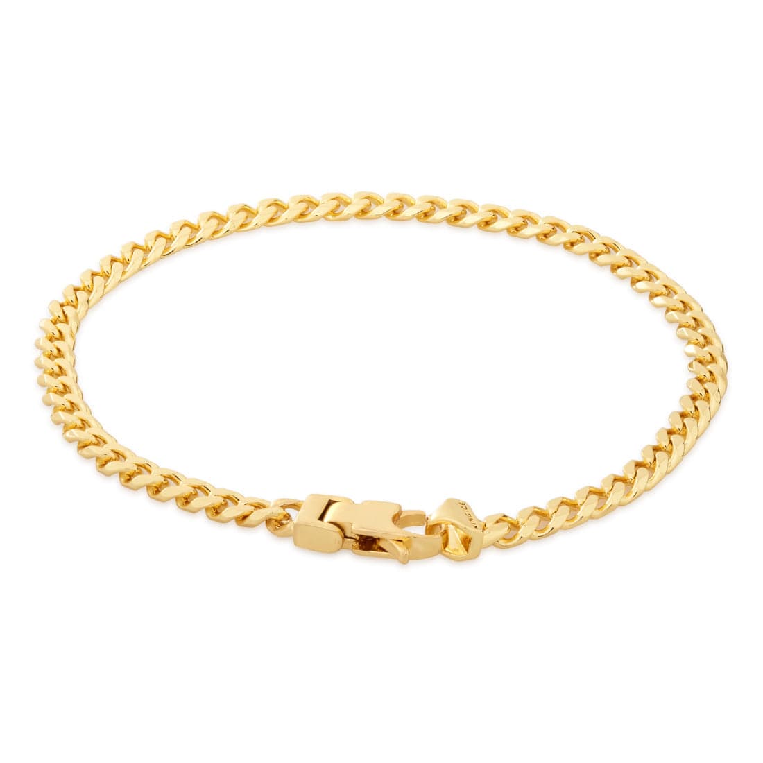 5mm Miami Cuban Link Bracelet  in  Gold Plated / 14K Gold / 8" by Kingices