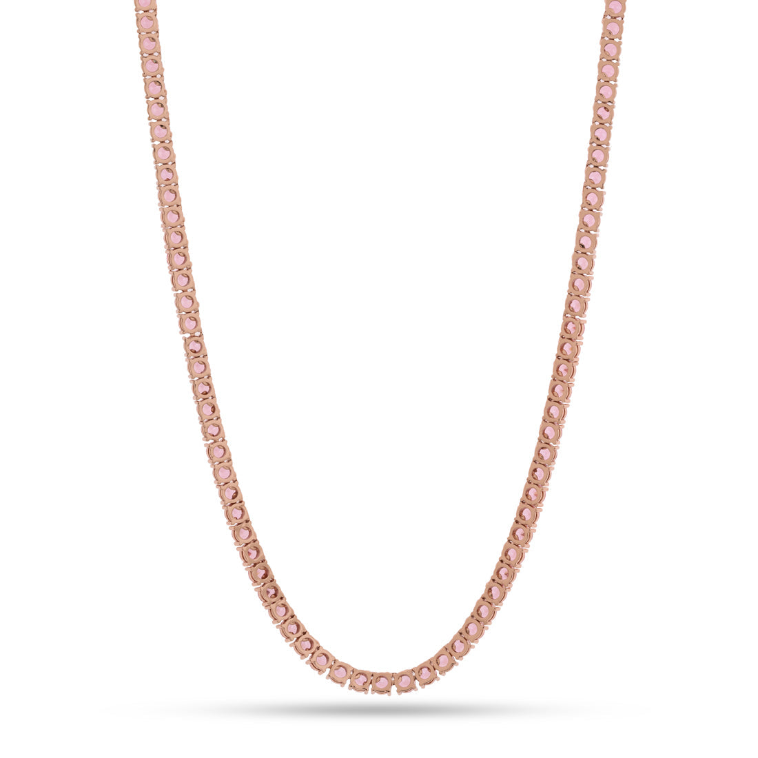 5mm Pink Tennis Chain  in  by Kingices