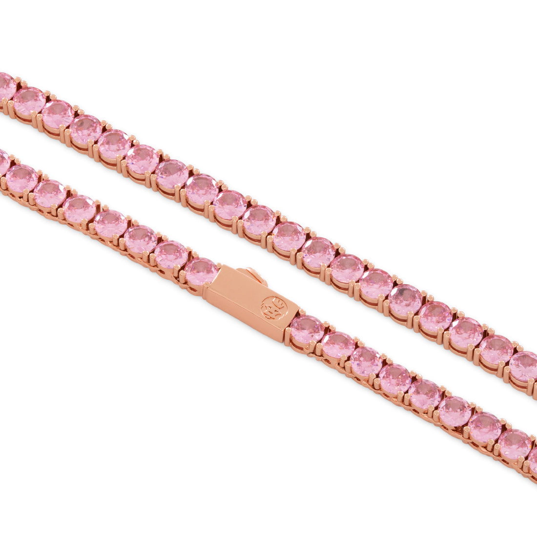 5mm Pink Tennis Chain  in  by Kingices