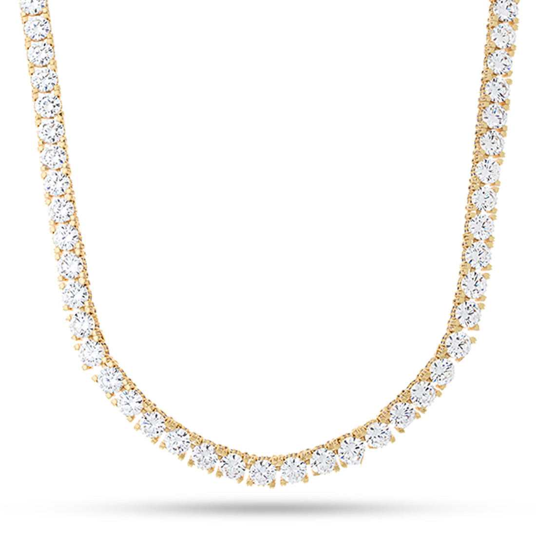 6mm Icy Tennis Chain  in  Gold Plated / 14K Gold / 20" by Kingices
