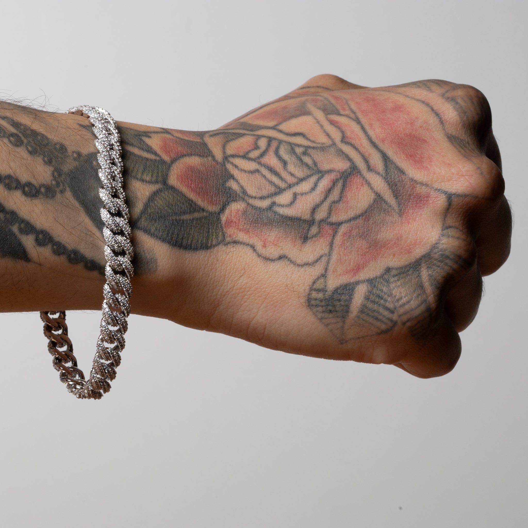8mm Iced Diamond Cut Miami Cuban Link Bracelet  in  by Kingices