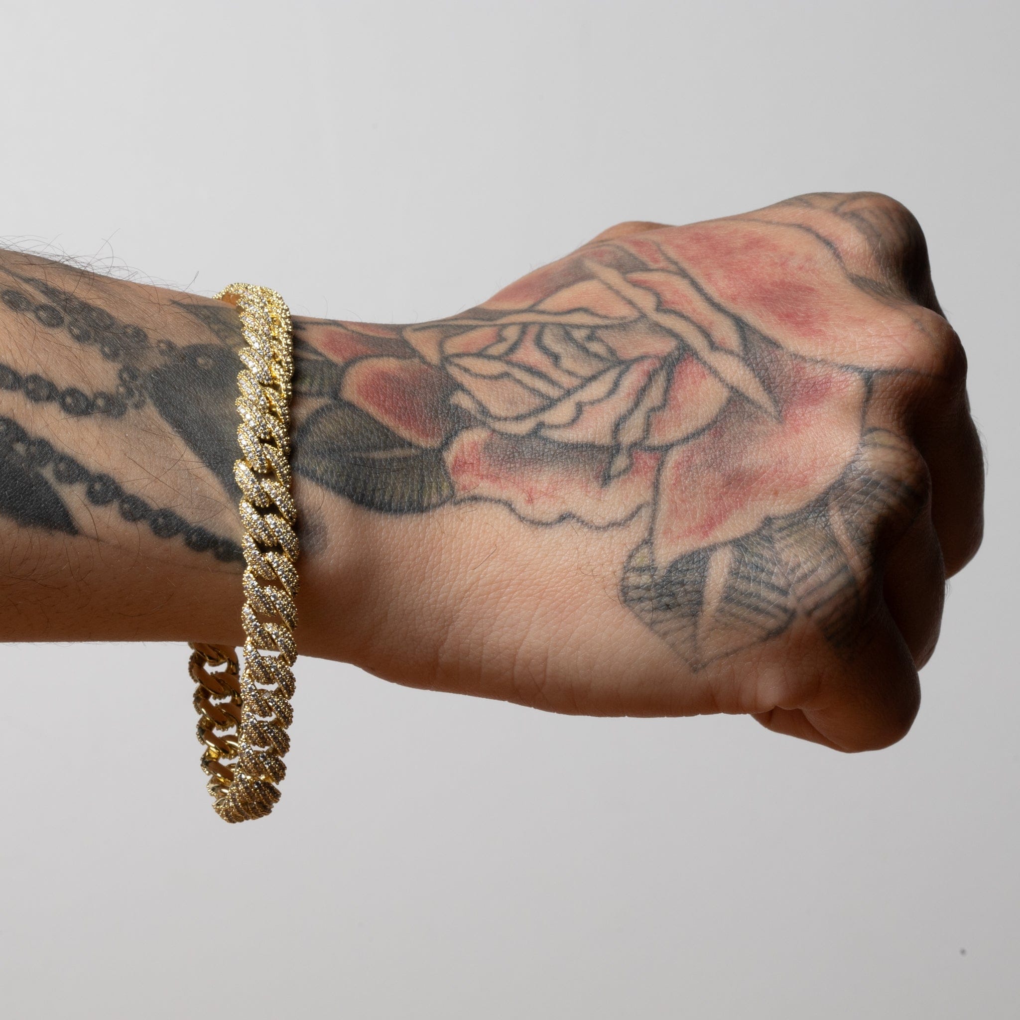 8mm Iced Diamond Cut Miami Cuban Link Bracelet  in  by Kingices