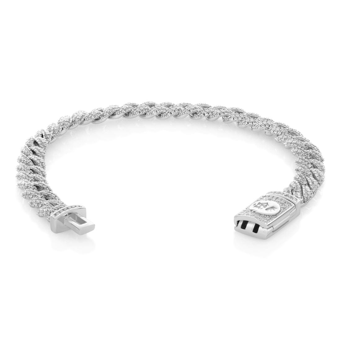 8mm Iced Diamond Cut Miami Cuban Link Bracelet  in  by Kingices