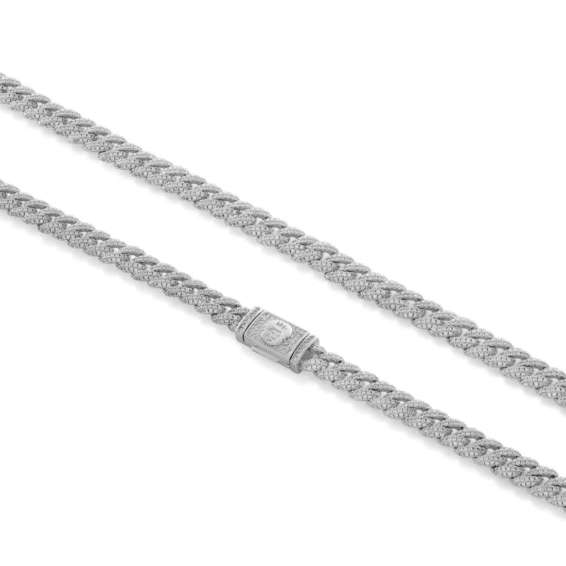 8mm Iced Diamond Cut Miami Cuban Link Chain  in  by Kingices