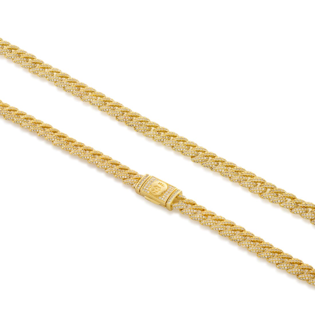 8mm Iced Diamond Cut Miami Cuban Link Chain  in  by Kingices