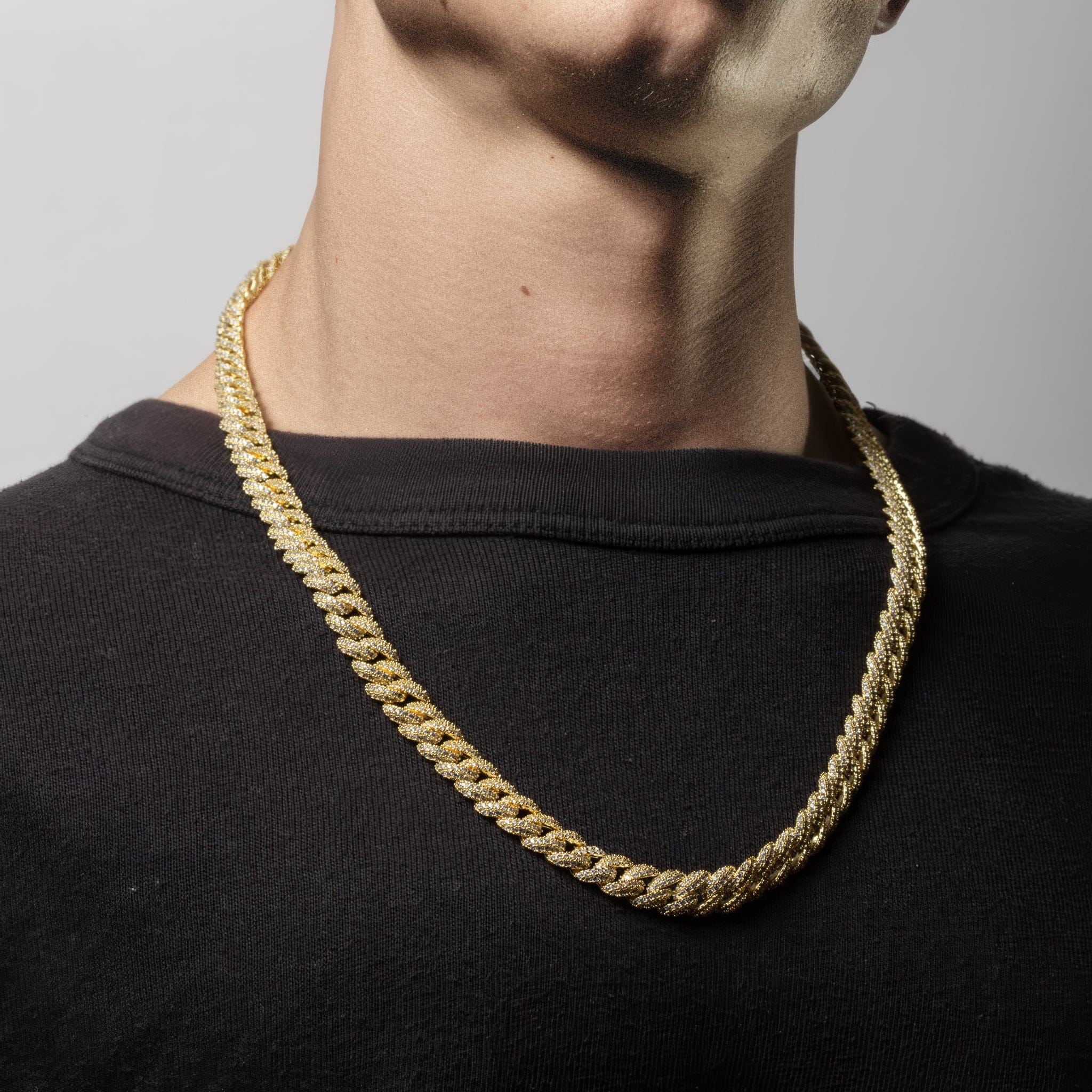 8mm Iced Diamond Cut Miami Cuban Link Chain  in  by Kingices