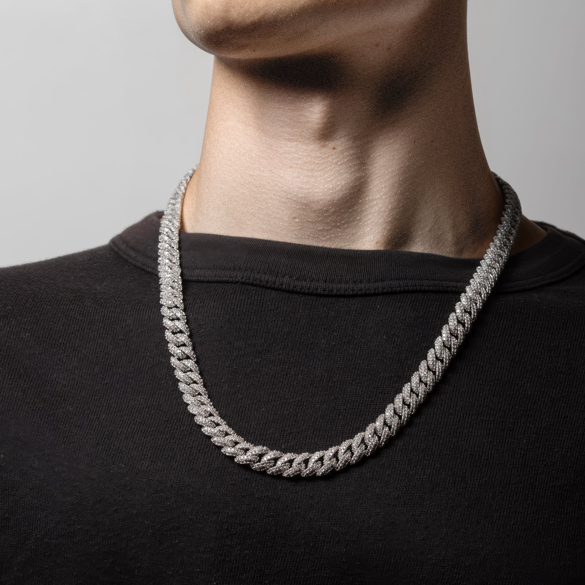 8mm Iced Diamond Cut Miami Cuban Link Chain  in  by Kingices