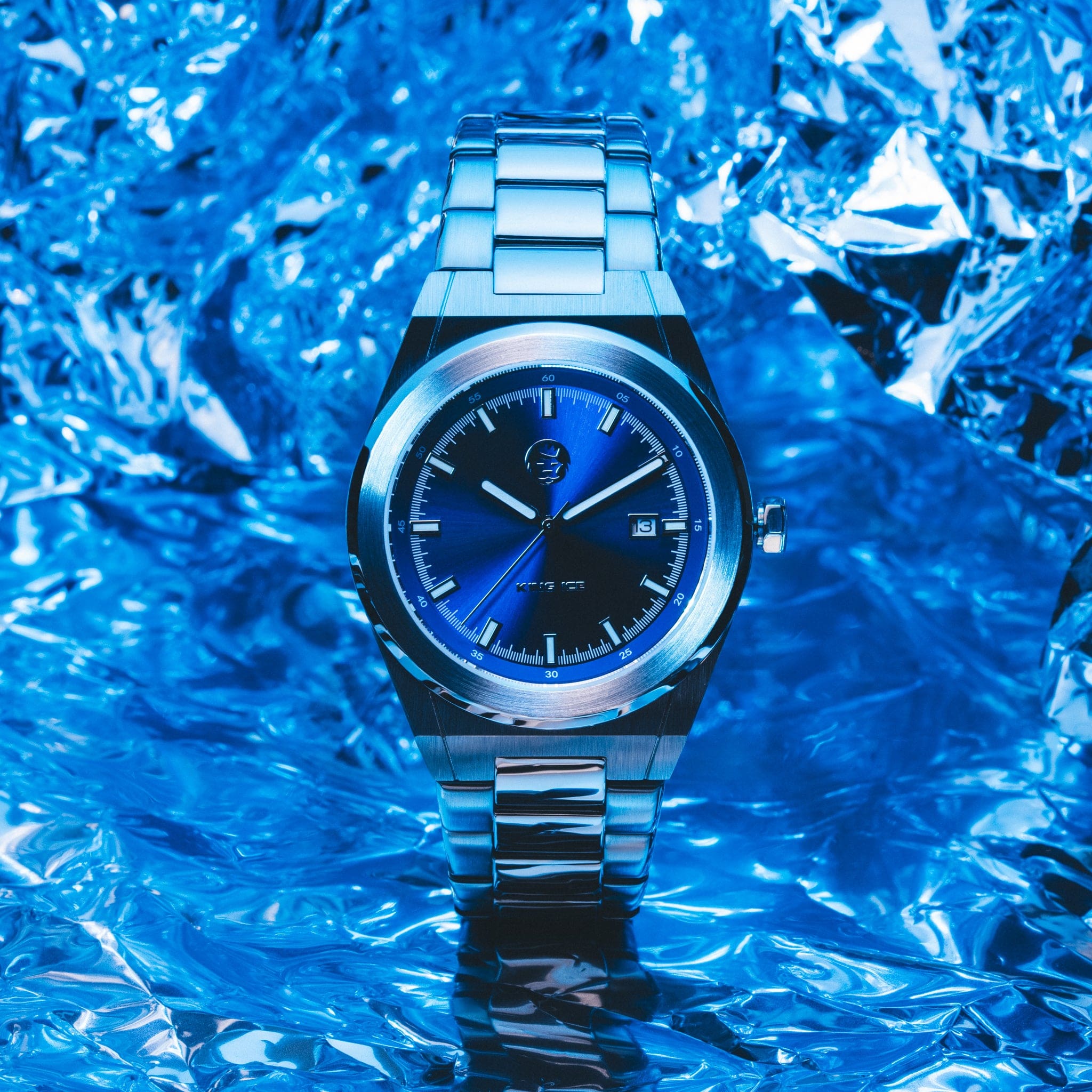 Arctic I Watch  in  White Gold / Blue by Kingices