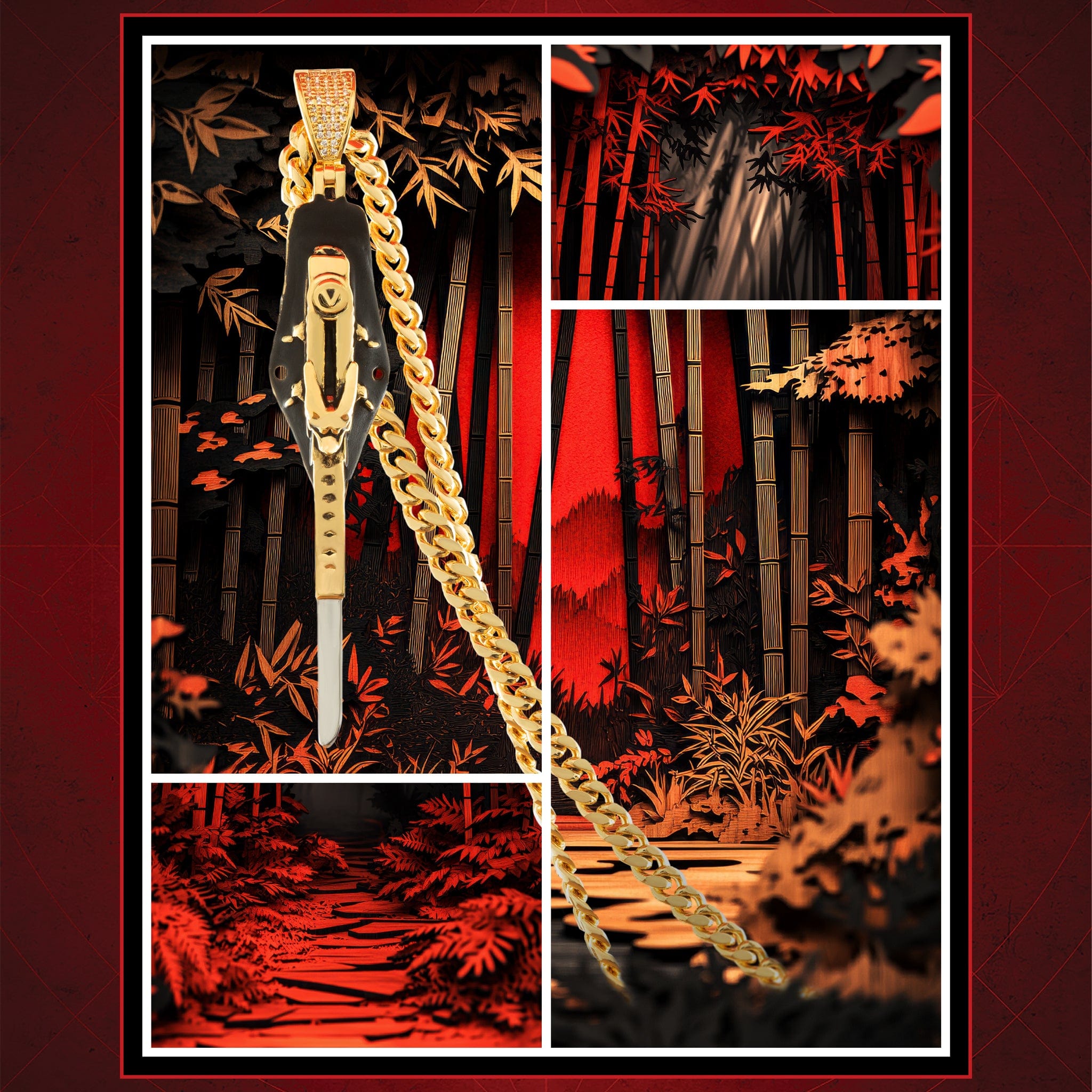 Assassin's Creed x Kingices - Hidden Blade Necklace  in  by Kingices