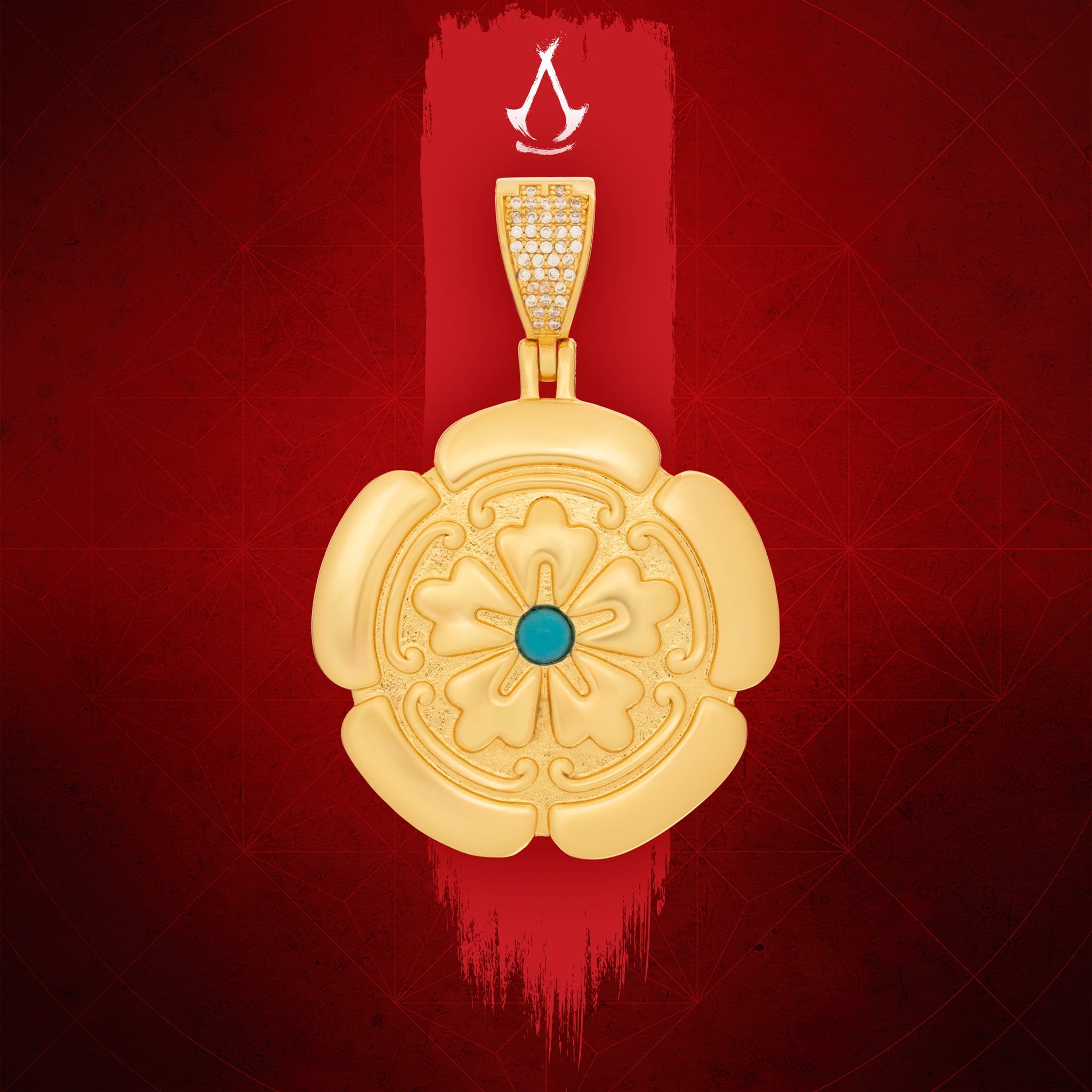 Assassin's Creed x Kingices - Lotus Necklace  in  14K Gold by Kingices