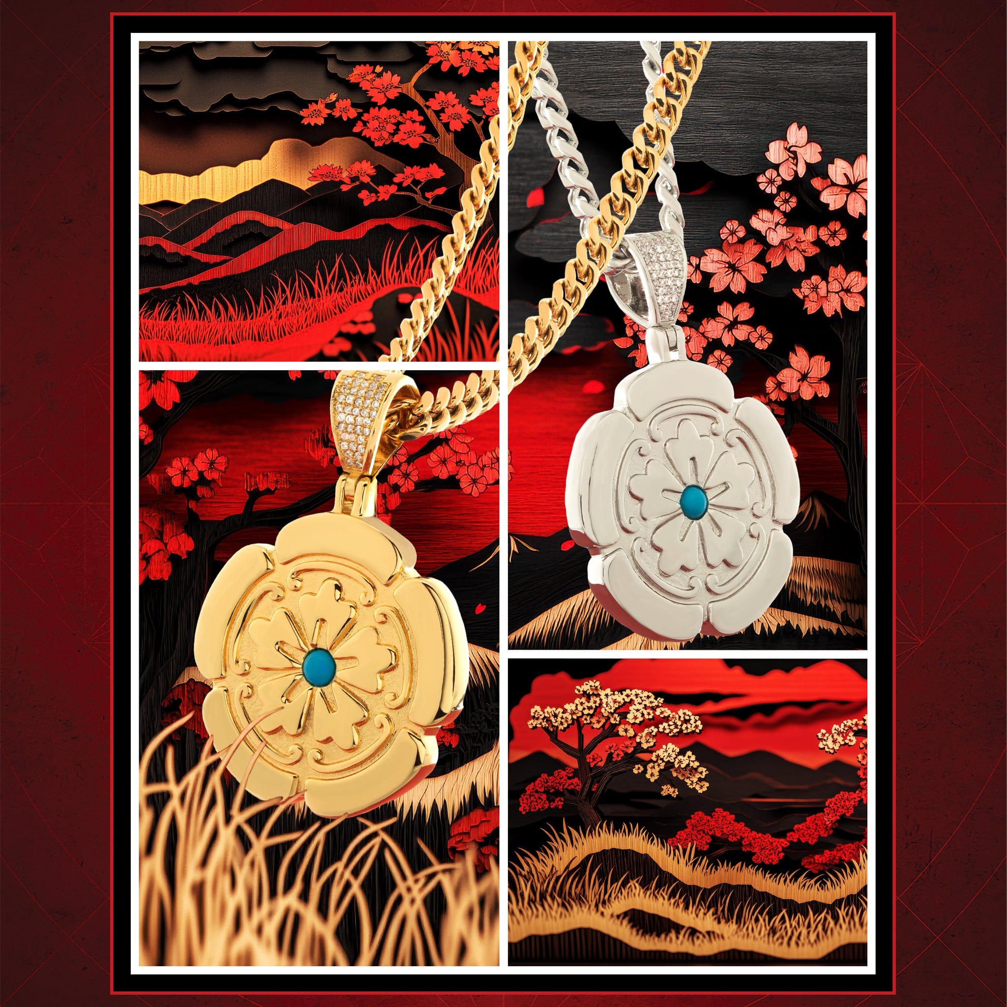 Assassin's Creed x Kingices - Lotus Necklace  in  by Kingices