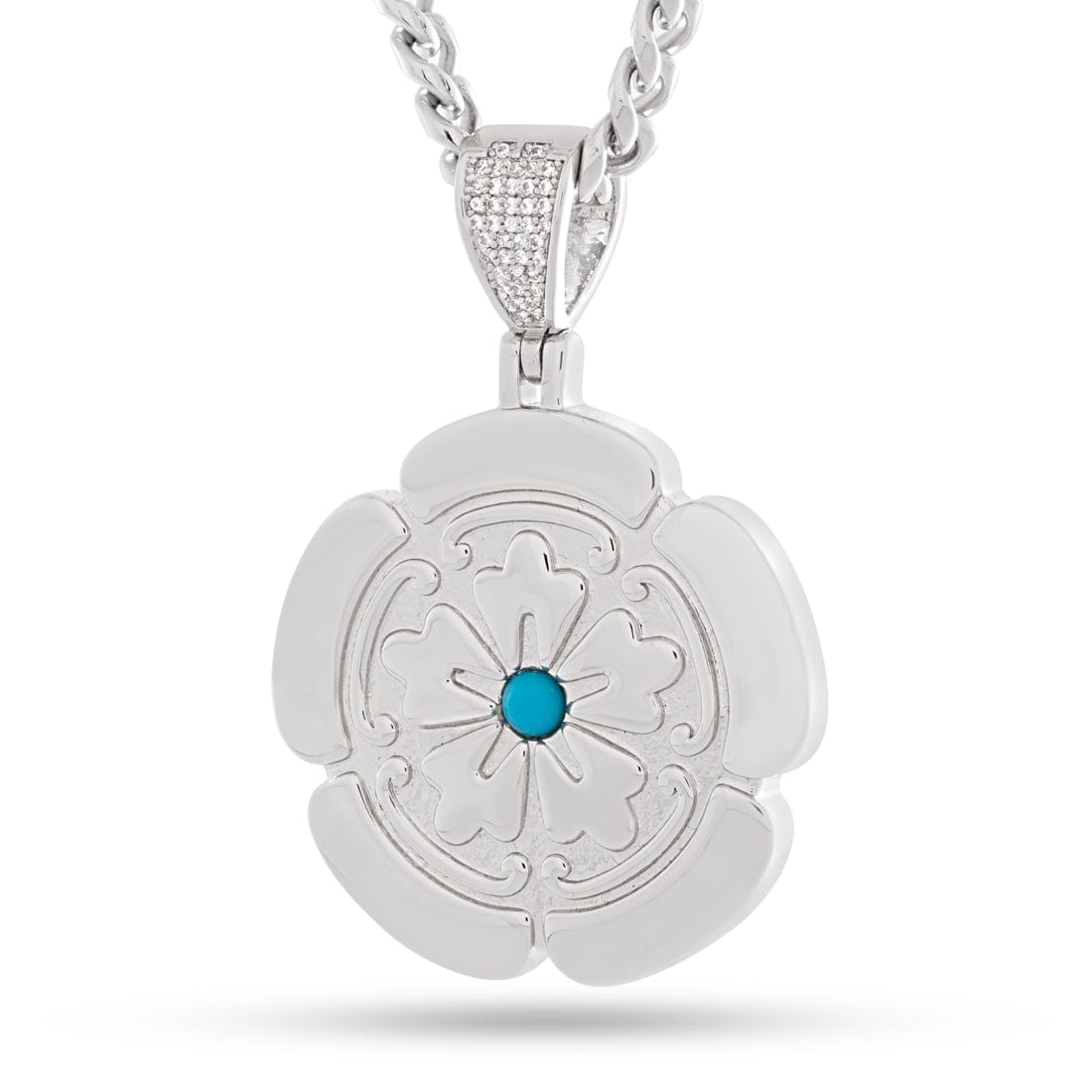 Assassin's Creed x Kingices - Lotus Necklace  in  White Gold by Kingices