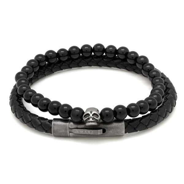 Attunement Bracelet Set  in  Black / 8" by Kingices