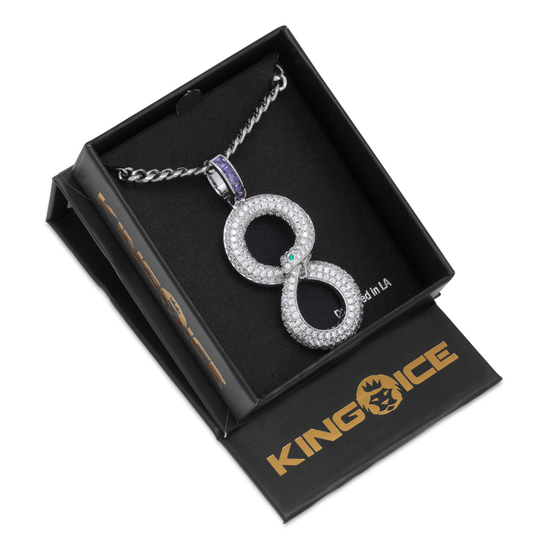 Black Mamba Ouroboros Necklace  in  by Kingices