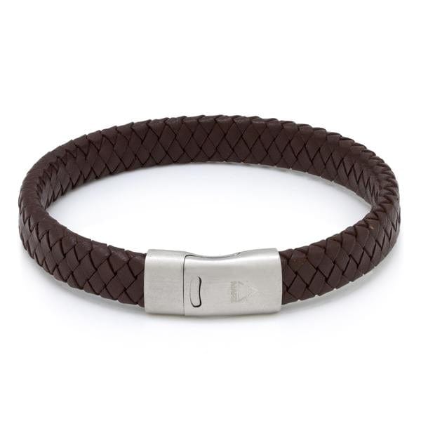 Brown Braided Band  in  Brown / 8" by Kingices
