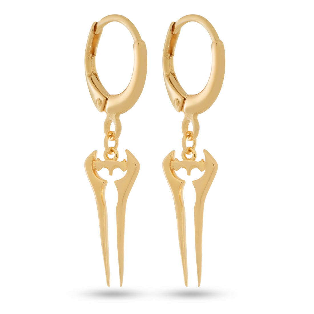 Halo x Kingices - Energy Sword Hanging Earrings  in  Sterling Silver / 14K Vermeil / 1.4" by Kingices