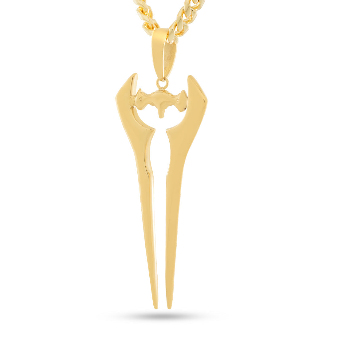 Halo x Kingices - Energy Sword Necklace  in  14K Gold by Kingices