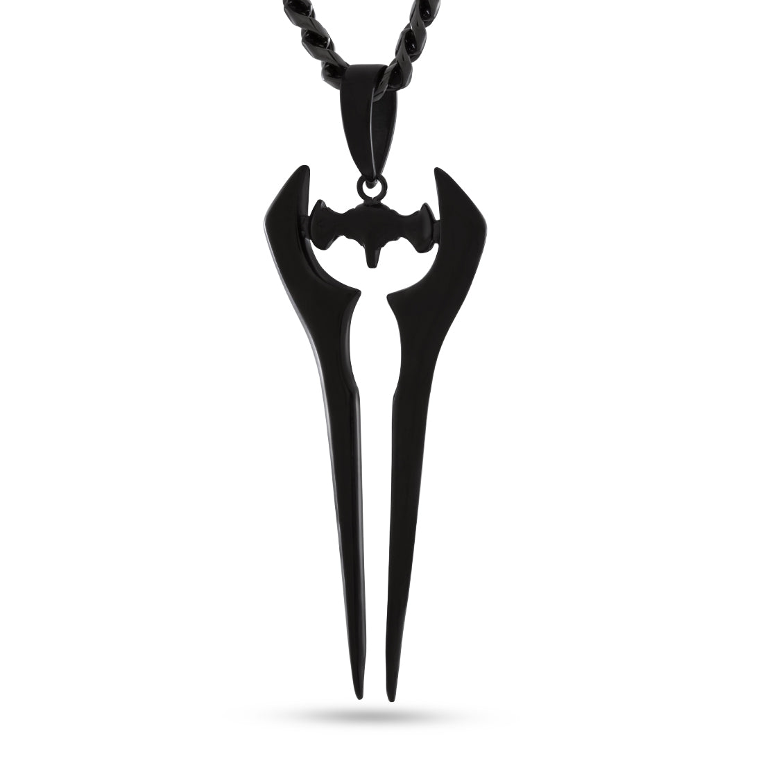 Halo x Kingices - Energy Sword Necklace  in  Black Gold by Kingices