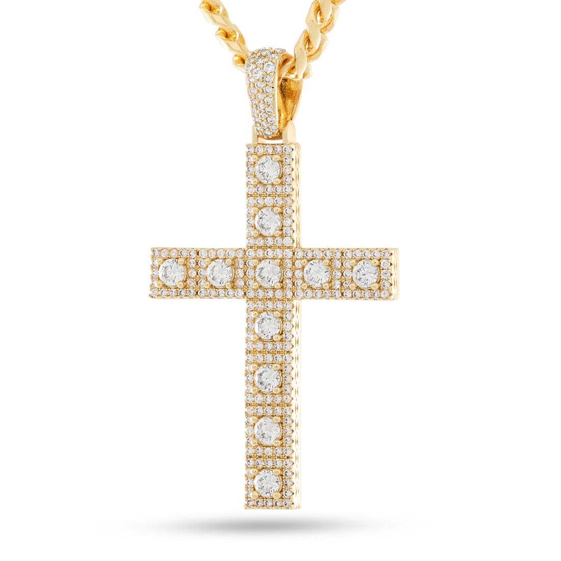Cross of Centrality Necklace  in  14K Gold by Kingices