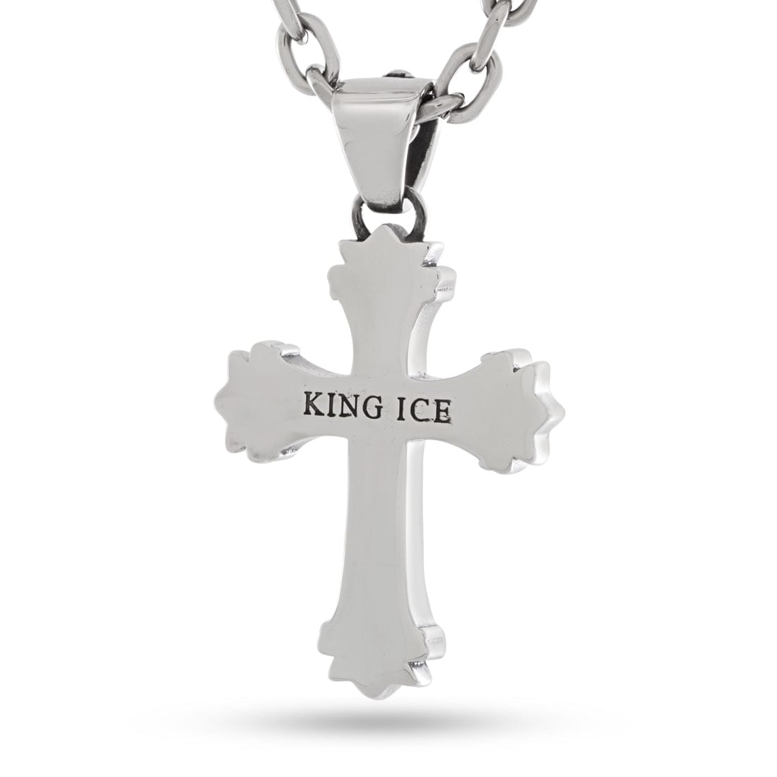 Cross Your Heart Necklace  in  2" by Kingices