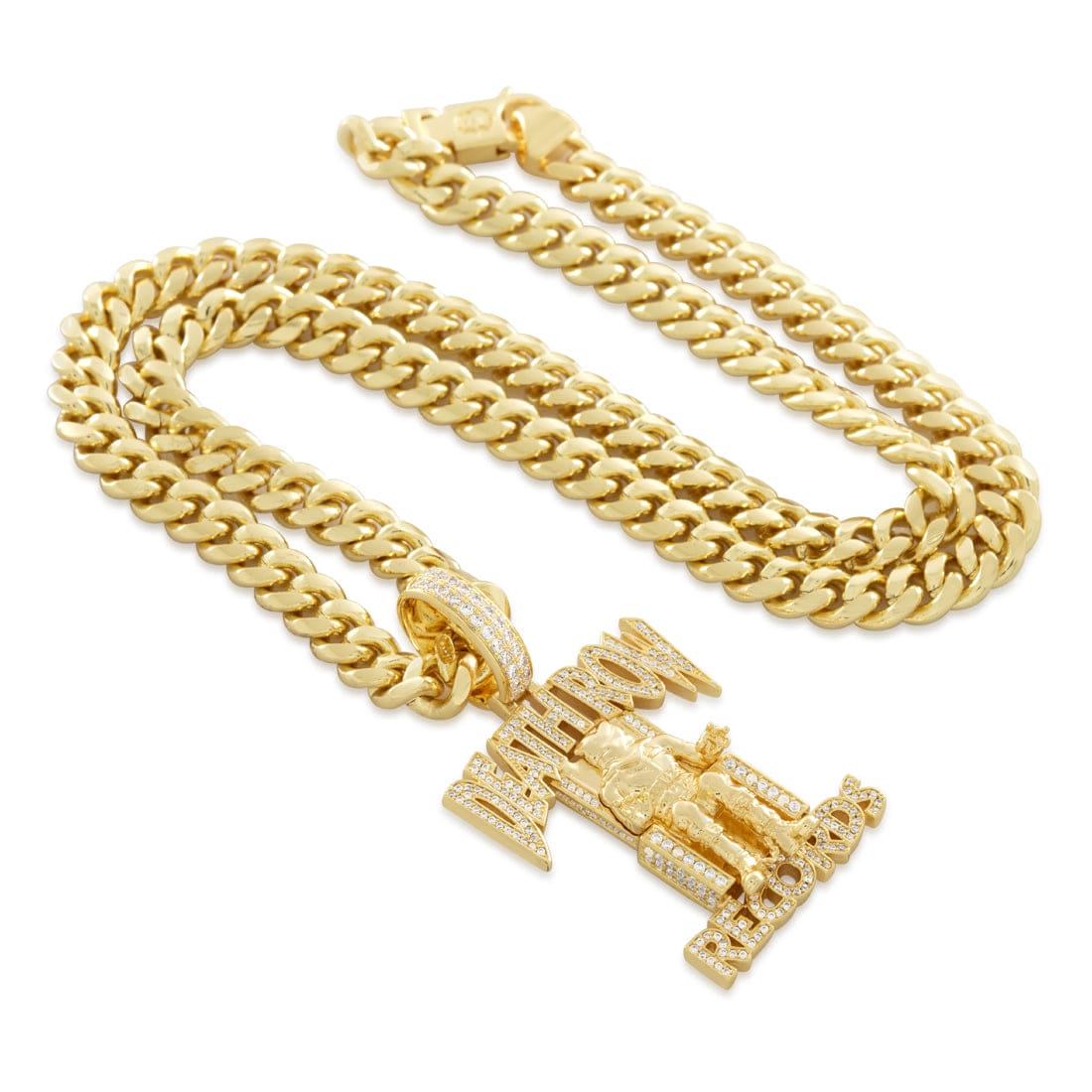 Death Row Records x Kingices - Iced Logo Necklace  in  by Kingices