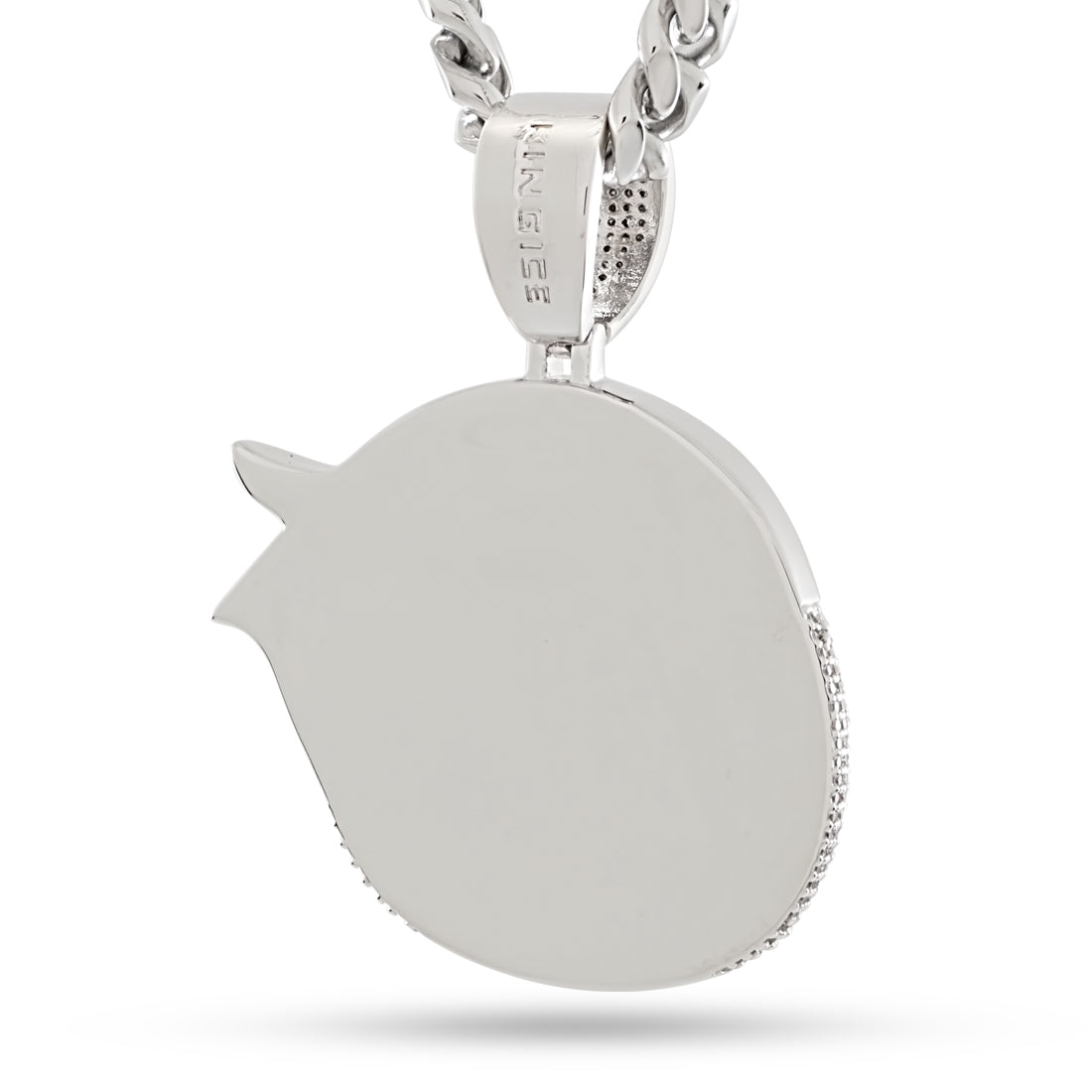 Designed by Mike Zombie - Henteye Necklace  in  Gold Plated / White Gold / 2.3" by Kingices