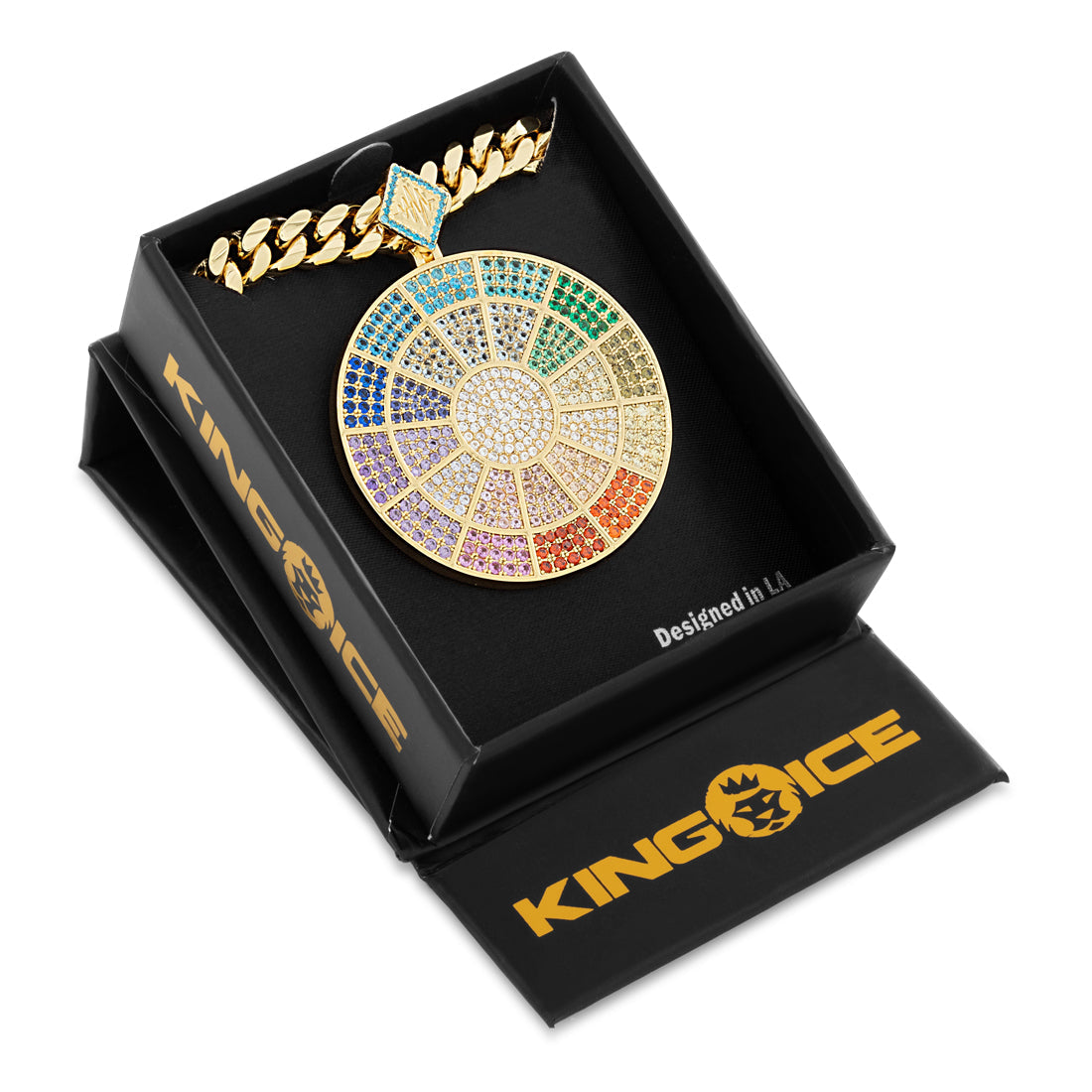 Designed by Mike Zombie - Z Major Necklace  in  Gold Plated / 14K Gold / 2.3" by Kingices