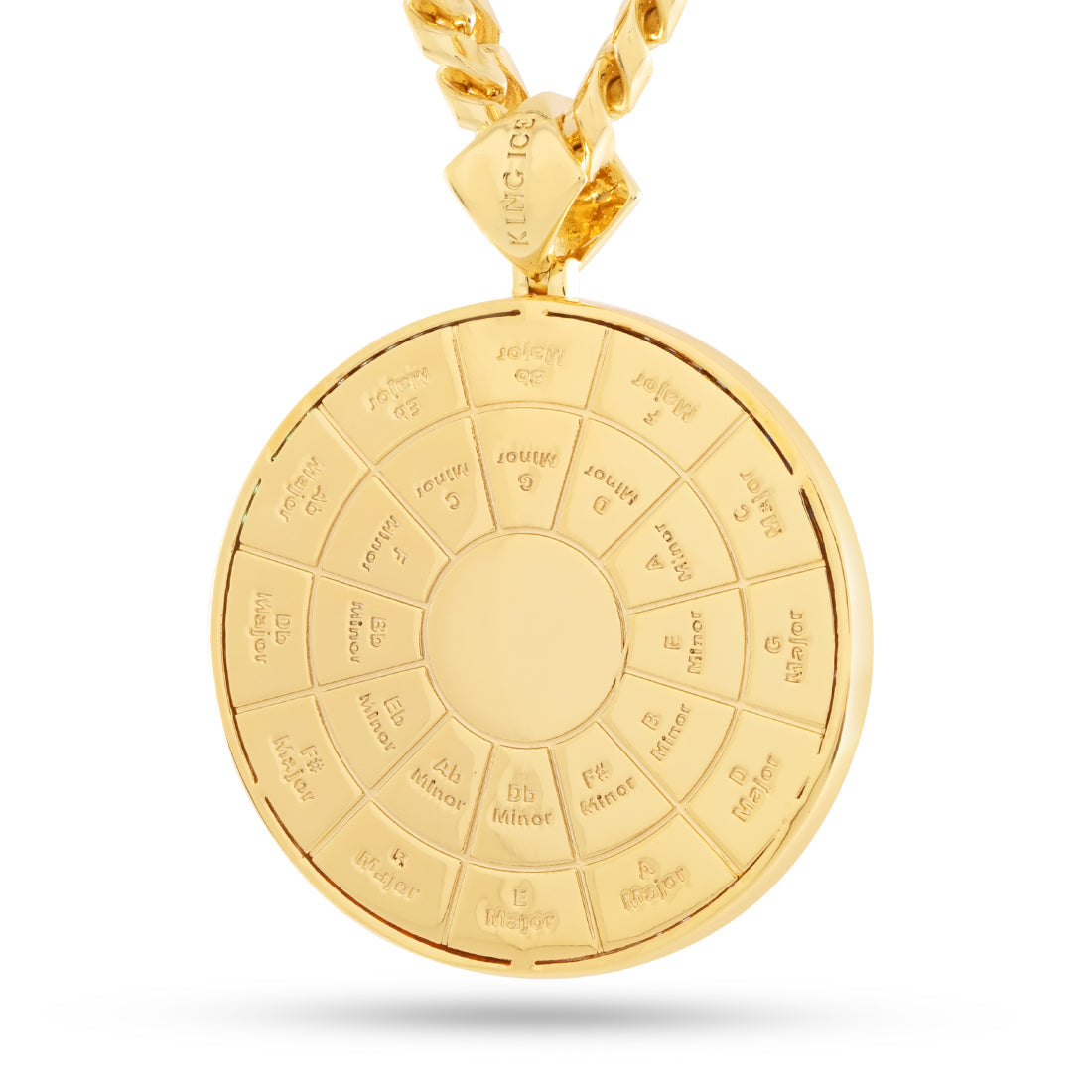 Designed by Mike Zombie - Z Major Necklace  in  Gold Plated / 14K Gold / 2.3" by Kingices