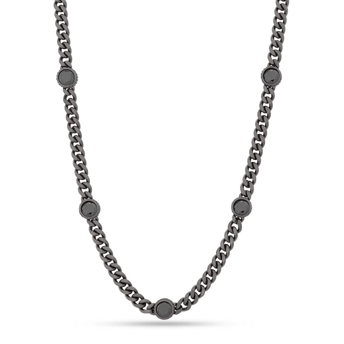 Diamonds by the Yard Chain  in  Gold Plated / Black Gold / 20" by Kingices