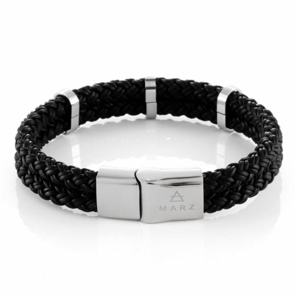 Dual Braid Bracelet by MARZ  in  Adjustable by Kingices