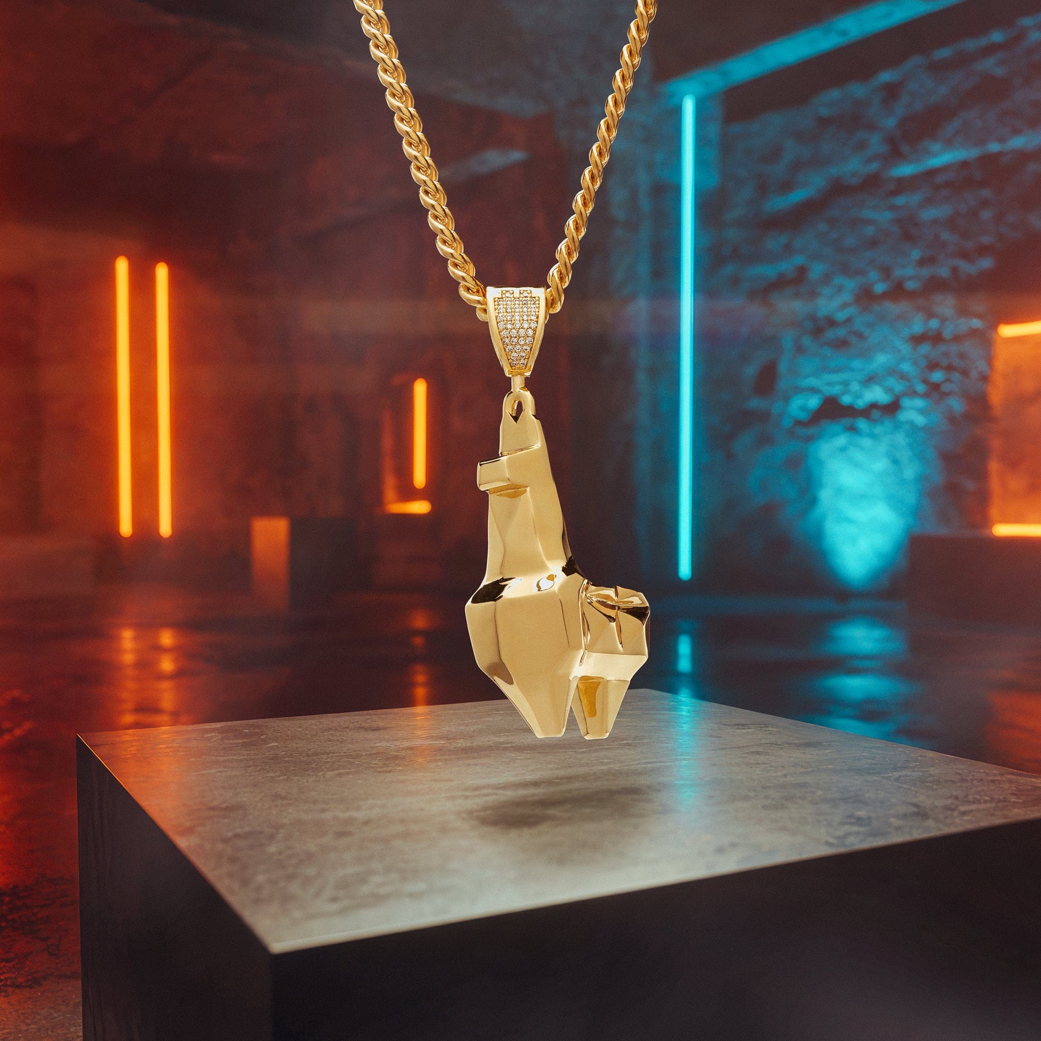 Fortnite x Kingices - Crystal Llama Necklace  in  2.4" by Kingices