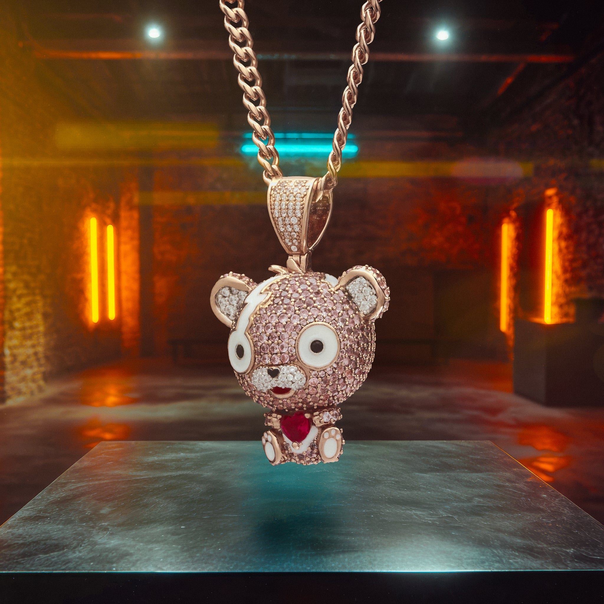 Fortnite x Kingices - Cuddlebear Cutie Necklace  in  1.5" by Kingices