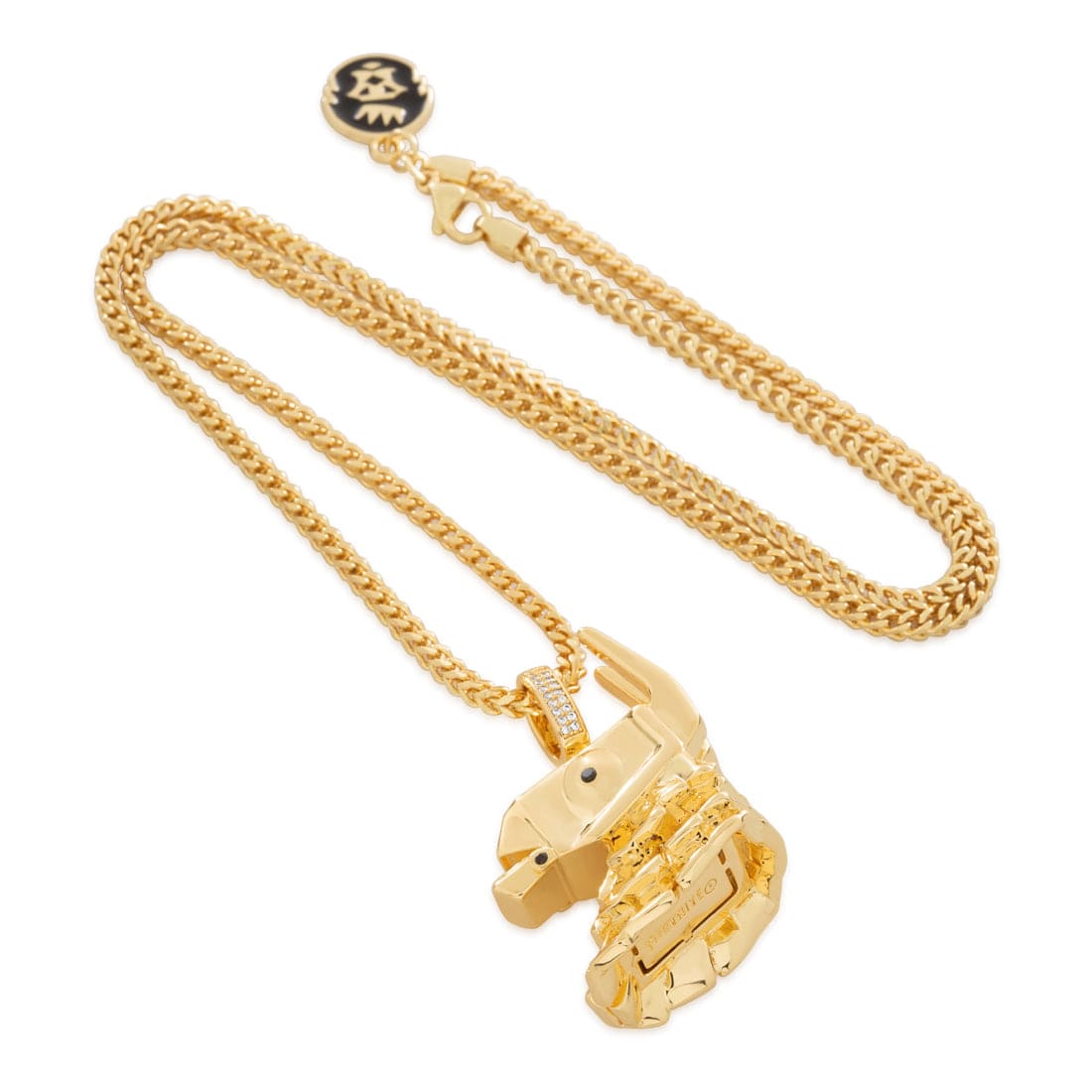 Fortnite x Kingices - Mythic Prized Lama Necklace  in  14K Gold / 1.6" by Kingices