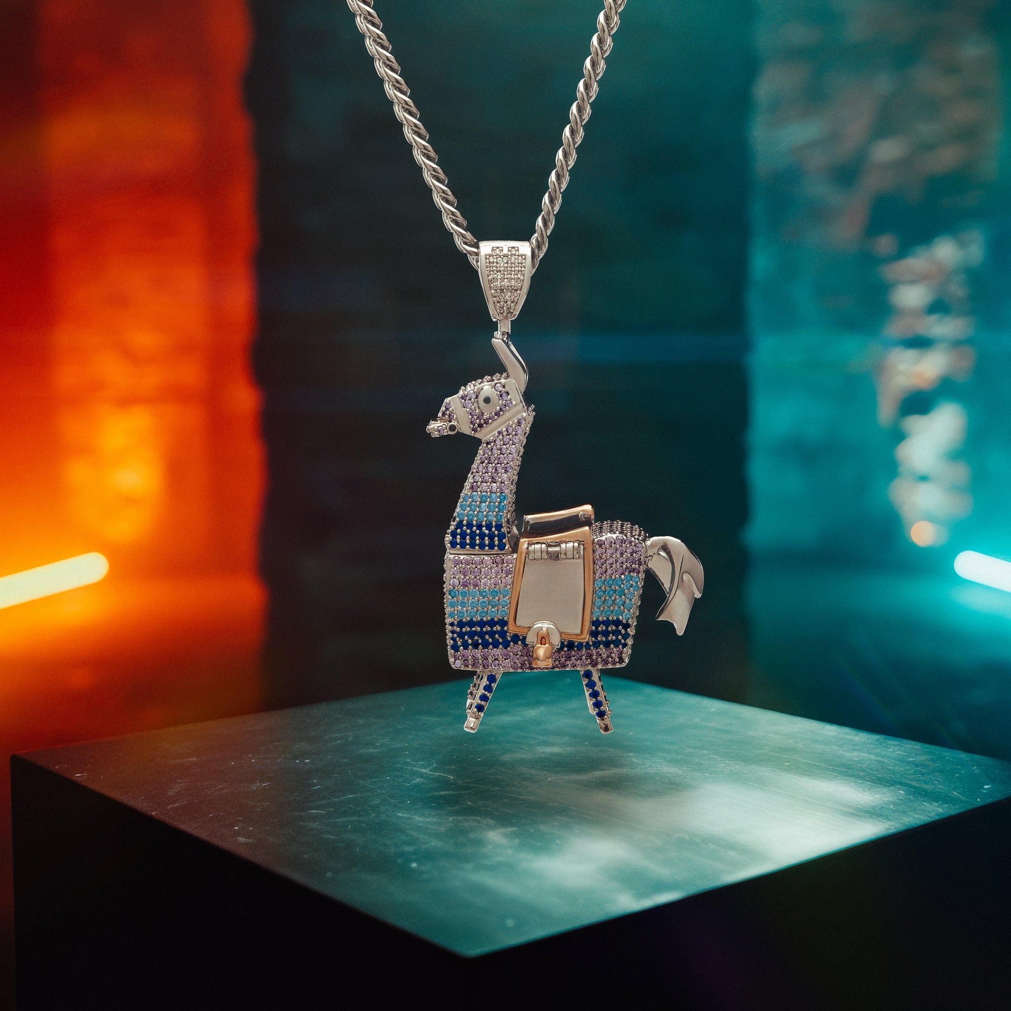 Fortnite x Kingices - Supply Llama Stash Necklace  in  3" by Kingices
