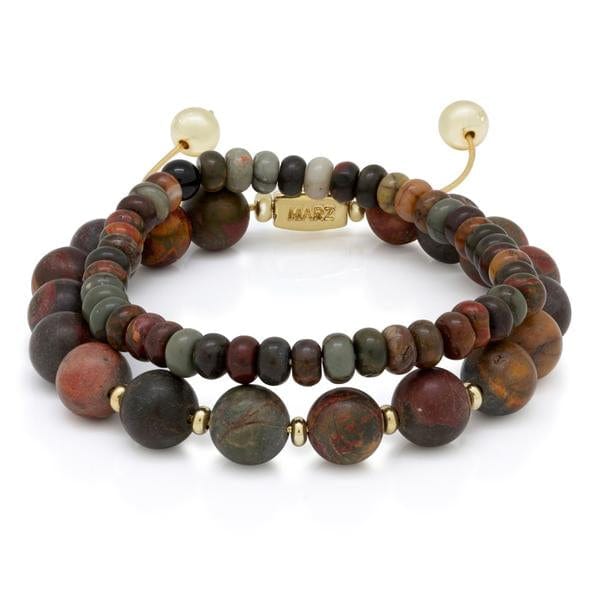 Harmonious Set  in  14K Gold / Adjustable by Kingices