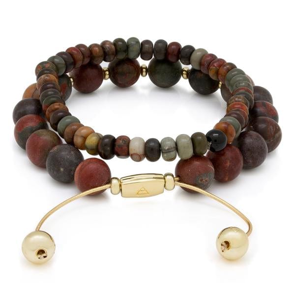 Harmonious Set  in  14K Gold / Adjustable by Kingices