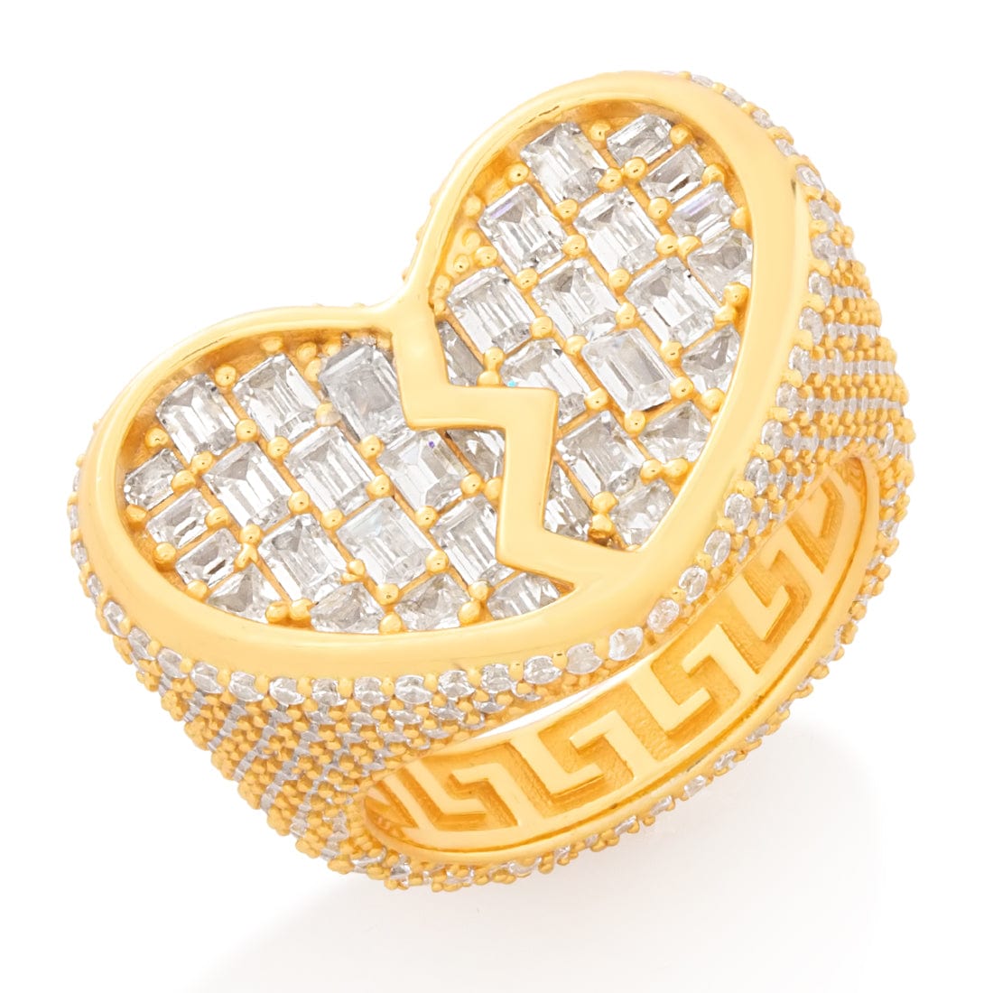 Heartbroken Ring  in  Sterling Silver / 14K Gold / 7 by Kingices